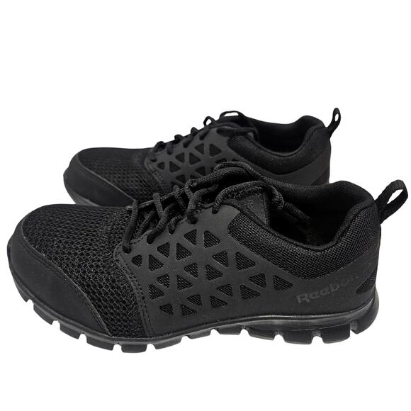 Reebok Sublite Cushion Work Slip Resistant Black Shoes Women's Size 8.5 Wide New - Picture 3 of 8